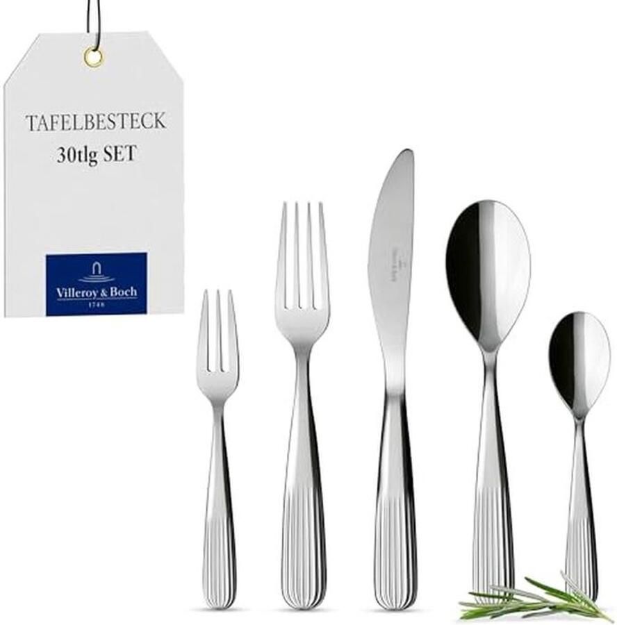Villeroy & Boch Rose Garden Table Cutlery 6 People 30 Pcs
