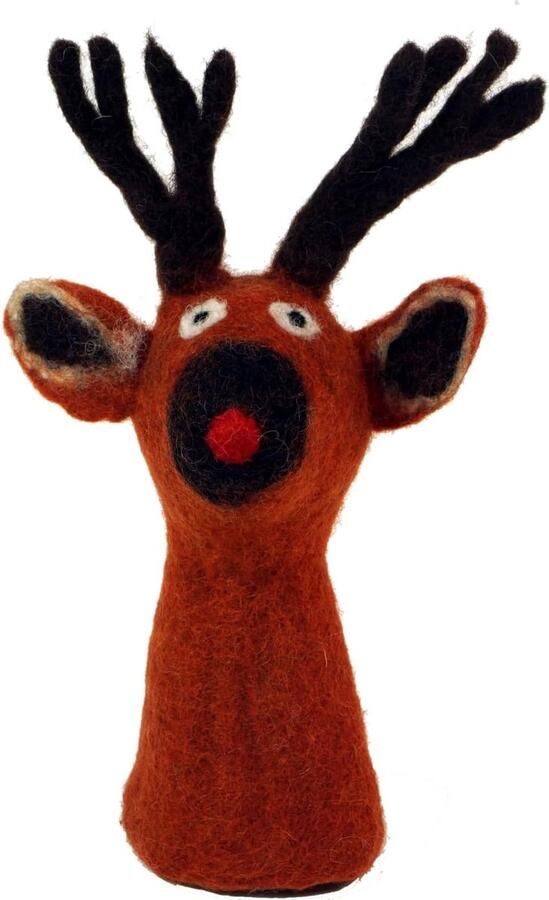 Vilten Eierwarmer Keukenaccessoire Ontbijt Warm Houden Fair Trade Nepal 099x099x099cm Rendier