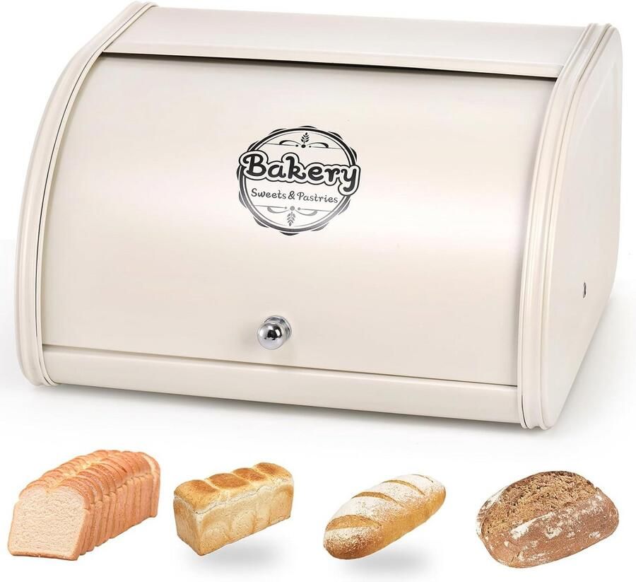 Vintage Brooddoos Voor Keuken Retro Broodopslag Met Oproladeksel