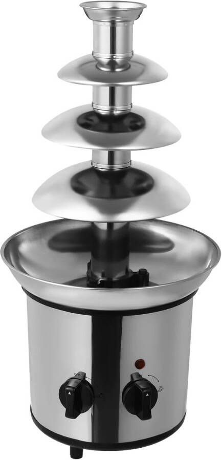 VirtuBuy Chocolade fontein Chocolade Ideaal voor Fondue Chocolade Druppels 4 laags