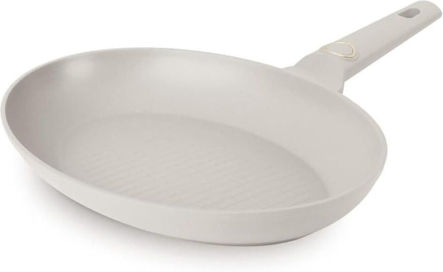 Vis en steakpan Koekenpan Sauteren en braden Drielaagse titanium antiaanbaklaag 35 cm