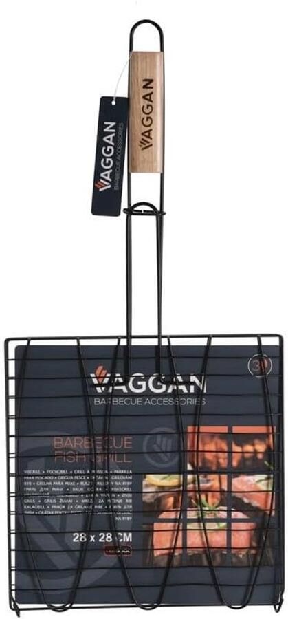 Vis Grill Mand Vis Houder Buiten Koken Voor Drie Vissen 36 x 25 x 11 cm