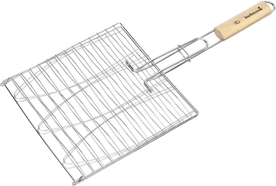 Vis Grillrooster Barbecue Accessoire Vis Grillen Voor Drie Vissen 59x28x2 cm