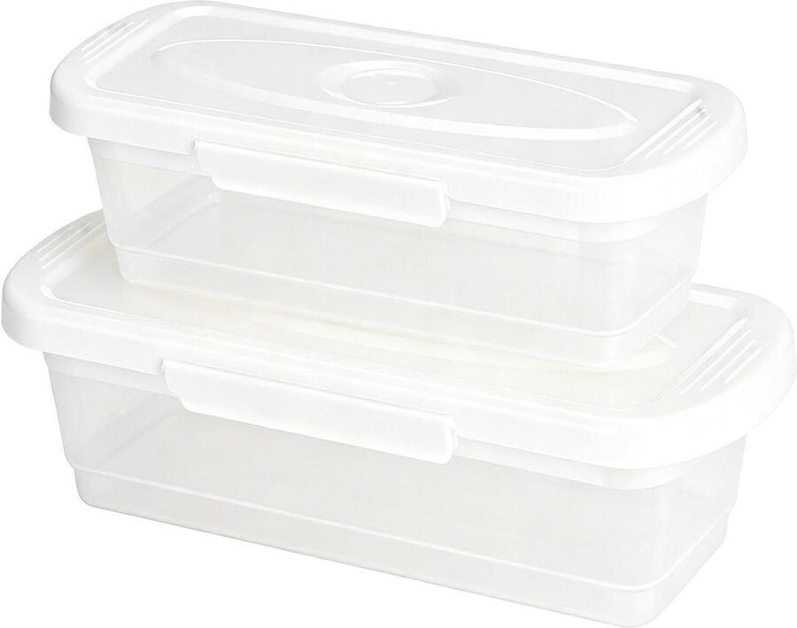 Visbeslagshaker Broodbakdoos Mengkom Maaltijden Bereiden Klontvrije Coating 35x12x12 cm Wit