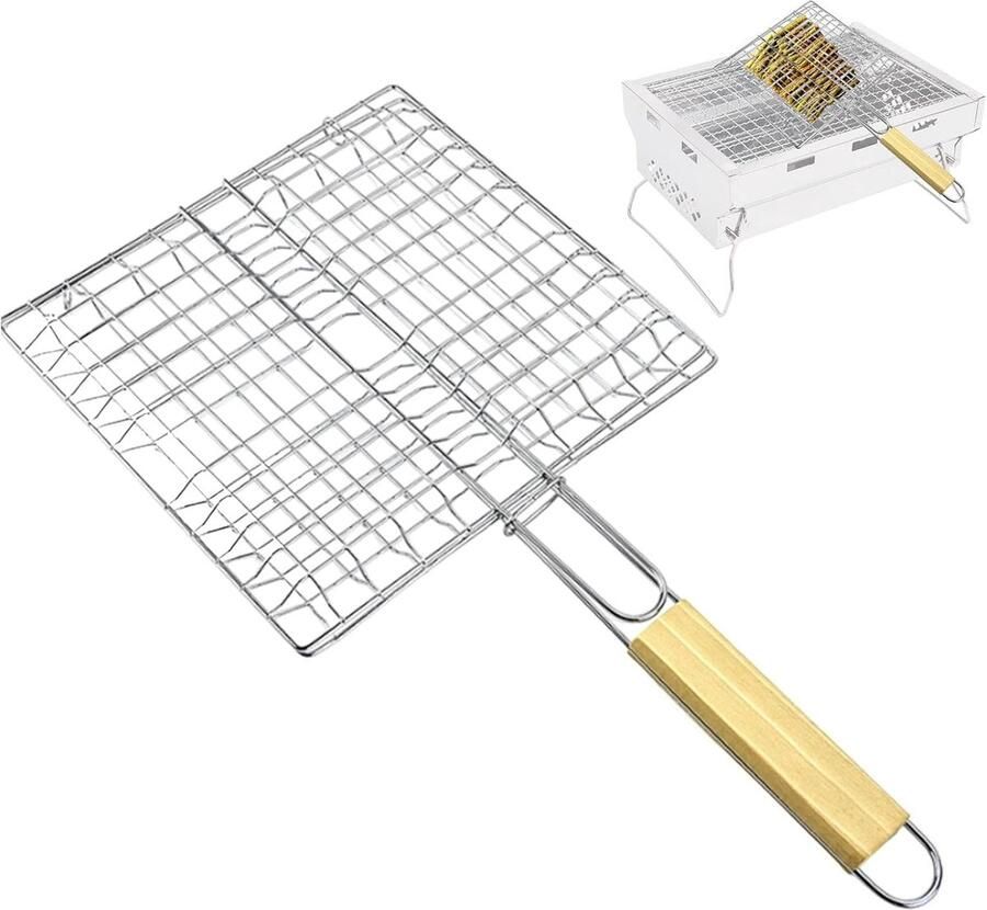 Visgrillmand Barbecue Houder Vis Grillen Hittebestendig Ontwerp 42x23cm