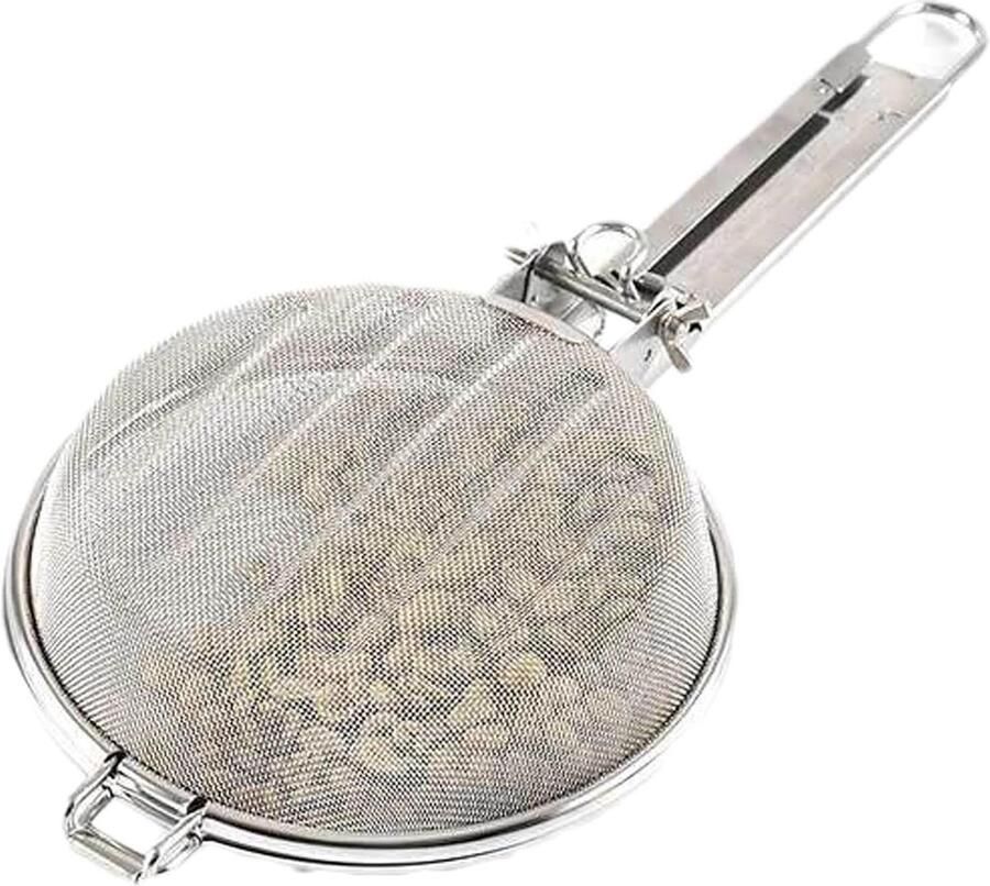 Visgrillmand Grillmand RVS Barbecueën Buiten Hittebestendig Net 19 x 18 x 7 cm Zilverkleurig
