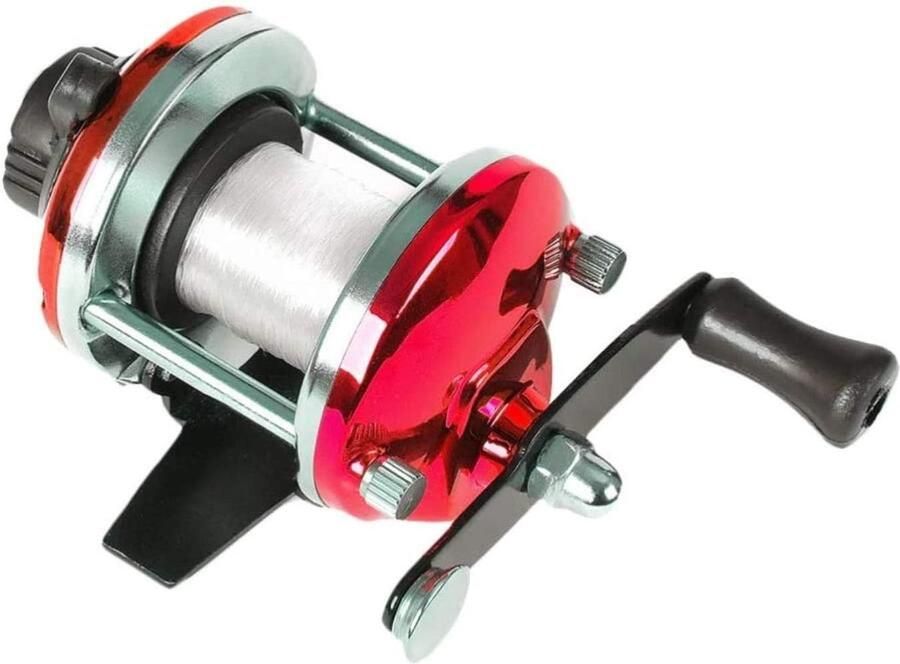 Vismolen Drum IJsvismolen Raftmolen Vissen Verstelbare Structuur 1000 Gram Rosso
