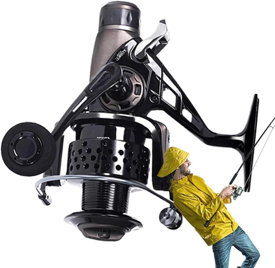 Vismolen Reel Haspel Vissen Krachtig Aandrijfsysteem 14.1 x 12.9 x 9.4 cm Niet gespecificeerd