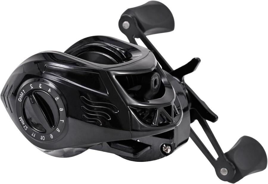 Vismolen Werpmolen Zoutwater Zoetwater Vissen Dubbel Remsysteem 63:1 Verhouding Rechts