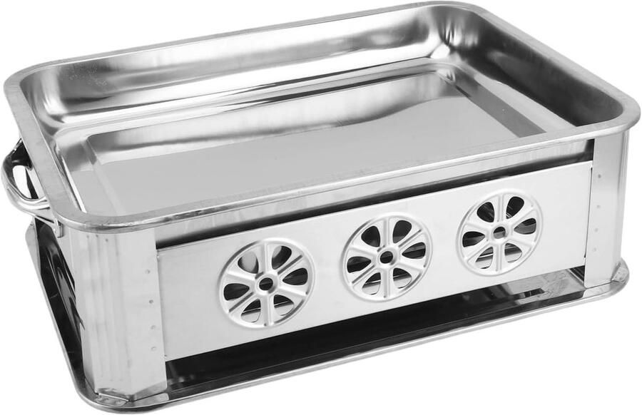Vispan Grillpan Vis Grillen Gelijkmatige Verwarming 39x29x155cm Natuurlijk