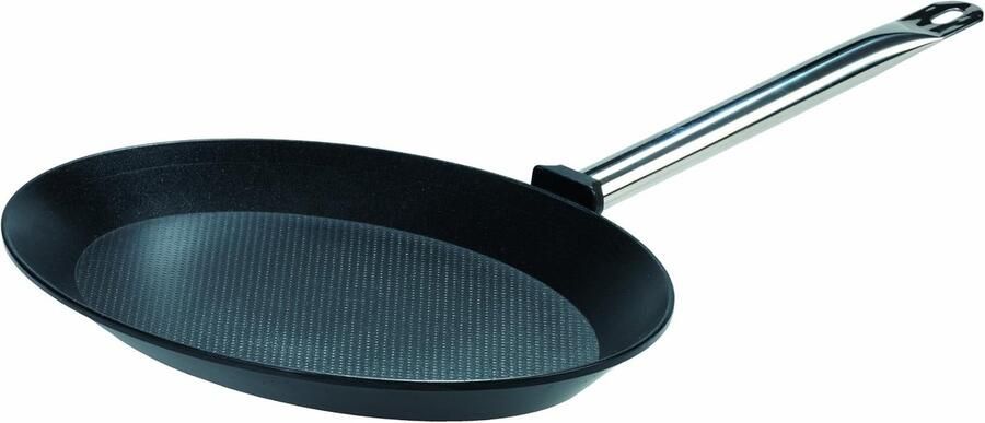 Vispan Koekenpan Gezond Bakken Titanium Anti-aanbaklaag 40 cm Zwart