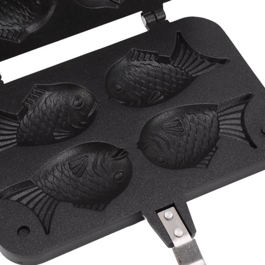 Visvormige cake maker voor taiyaki Dubbele bakvorm voor wafels non-stick elektrische bakpan voor Japanse pannenkoeken - Foto 1