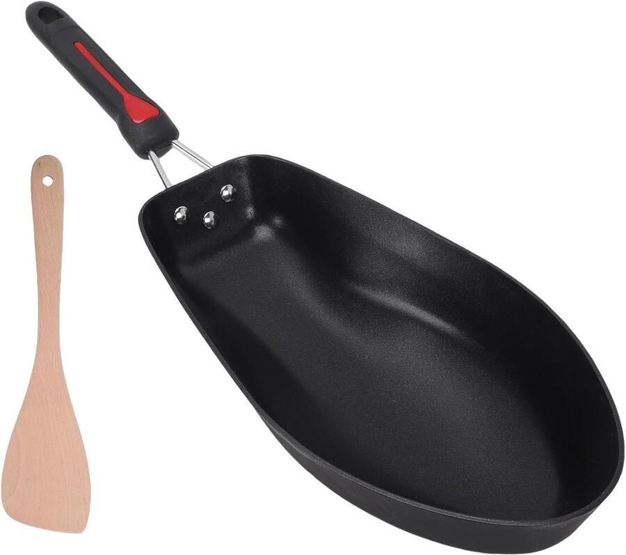 Visvormige Koekenpan Nonstick Grillpan Vis Bereiden Perfecte Vorm Behoud 55 cm Lengte Zilver