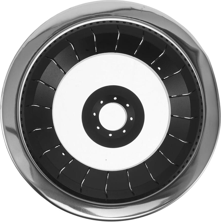 Vlamverdeler Gasfornuis Branderring Inbouw Gelijkmatige Warmte Stalen Constructie 12 cm Diameter Goud