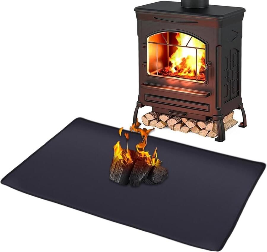 Vlamvertragende Beschermplaat 50 x 80 cm voor Vloeren en Tuinen Bescherming tegen vonken en Hitte Ideaal voor Magnetrons en Frituurpannen - Foto 1