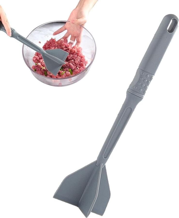 Vlees Chopper Vleesmasher Gehakt Maken Hittebestendig Nylon 29.5cm Grijs