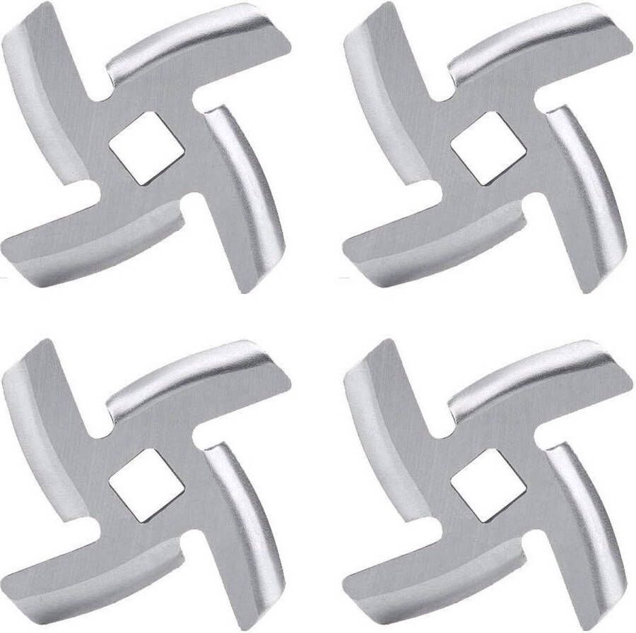 Vlees Grinder Blade 4 stuks Rvs Mincer Snijbladen voor Keuken Voedsel Chopper Crusher Gehaktmolen