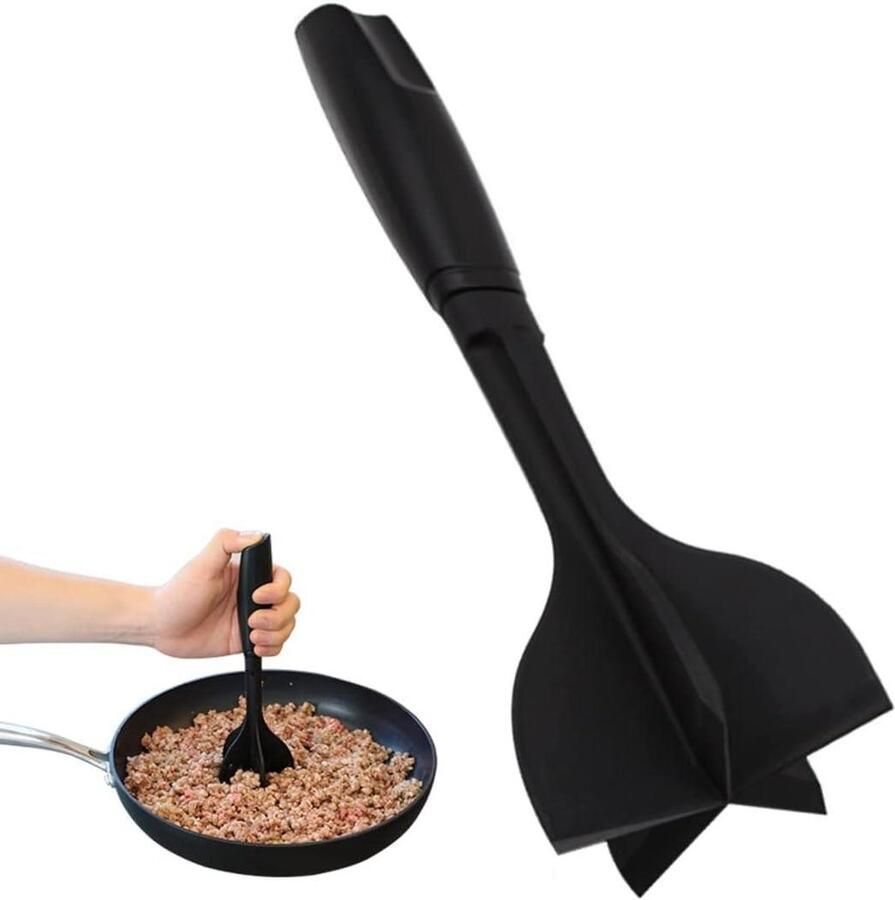 Vlees Hakker Gehaktmolen Stamper Snel Gemalen Vlees 5 Scherpe Bladen 115 Gram Zwart