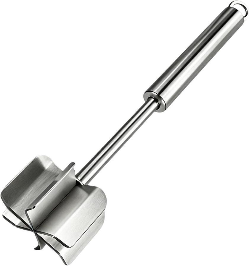 Vlees Hakker Vleesmolen Hakker Maaltijden Bereiden Zes Bladen Ontwerp 26 cm Zilver