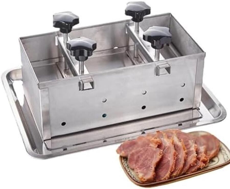 Vlees Pers Mallen Hamburger Maker Perfecte Burgers Maken Verbeterd Drukmechanisme Verschillende Groottes Zilver