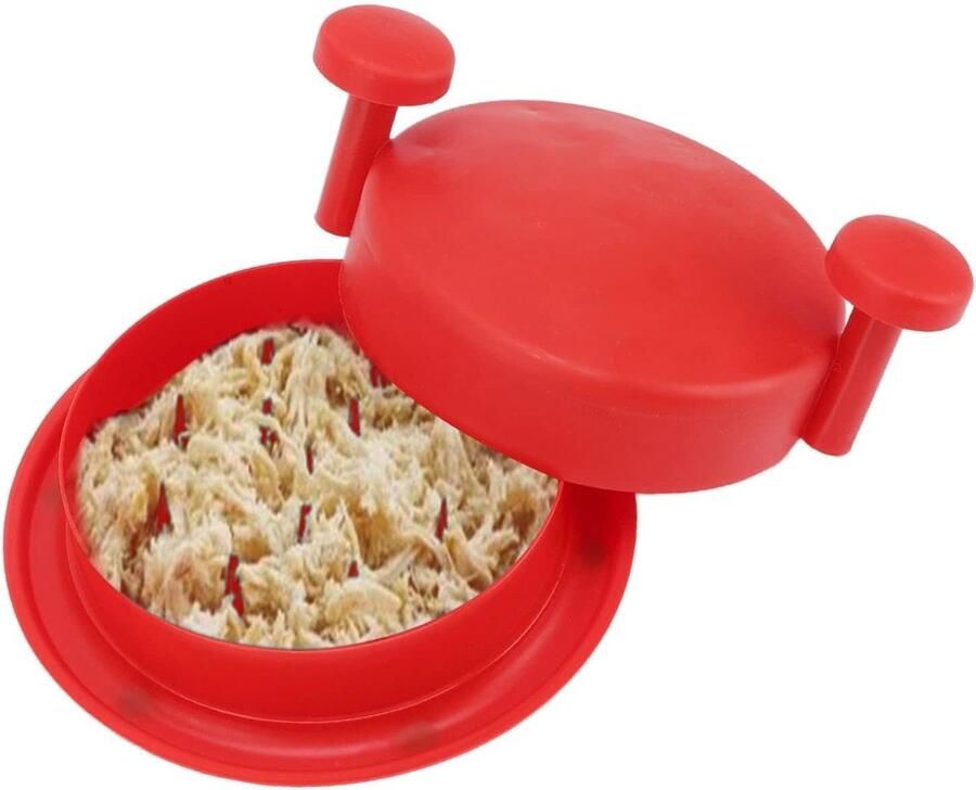 Vlees Versnipperaar Keuken Tool Maaltijden Bereiden Antislip Basis 18.5 cm Diameter Rood
