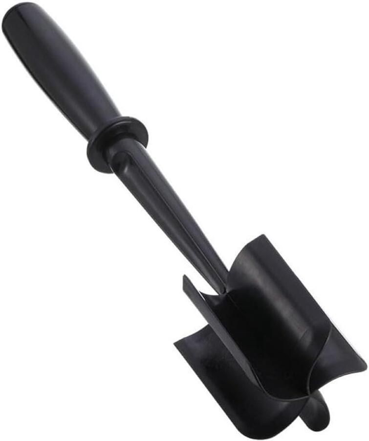 Vleeshakselaar Vleesstamper Gehakt Bereiden Hittebestendig Materiaal Ergonomisch Handvat Zwart