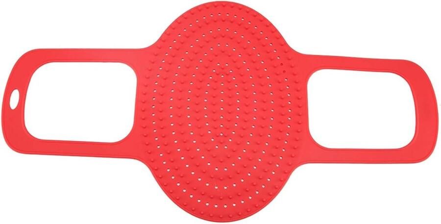Vleeslifter Siliconen Roosterhouder Oven Gebruik Hittebestendig Antiaanbak 31 x 28 cm Rood