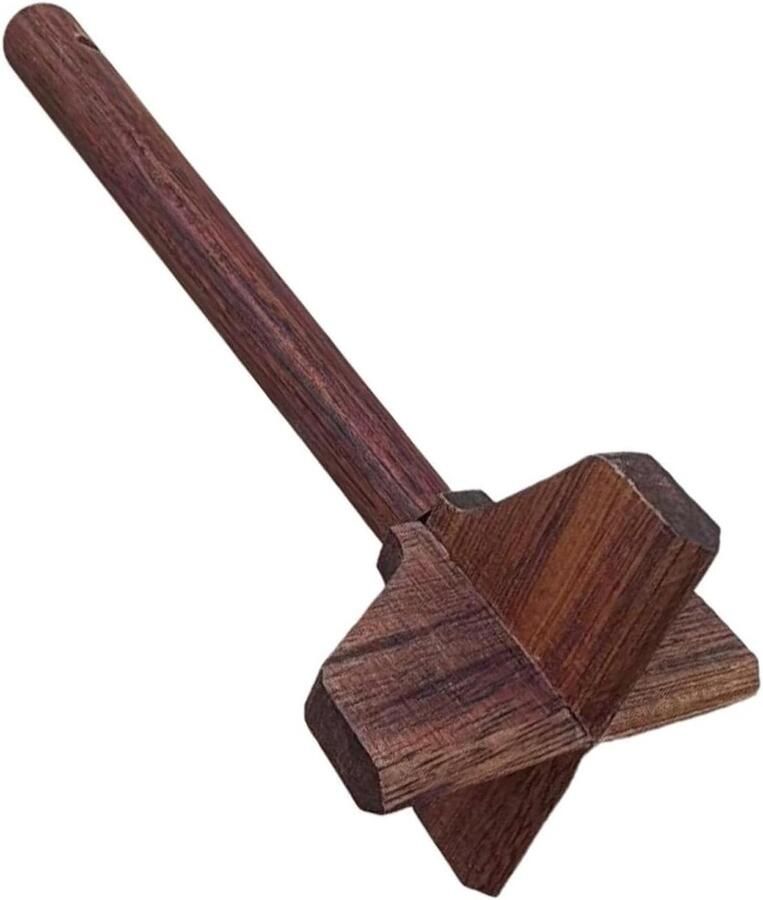 Vleesmasher Hout Keukengadget Gehaktmolen Gehakt Bereiden Veelzijdig Keukengereedschap 23 x 8 x 6 cm Veelkleurig