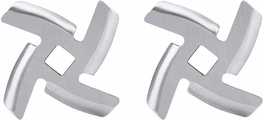 Vleesmolen Accessoires 2 Stuks Vleesmolen Plaat en Lemmet voor Efficiënt Vleessnijden