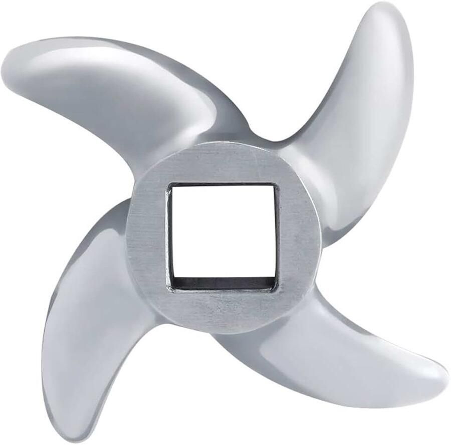 Vleesmolen Accessoires Gebogen Cross Mes Vleesmolen Blade Vervangende Accessoires Geschikt Voor Vele Soorten Vlees Slijpmachines(22#)