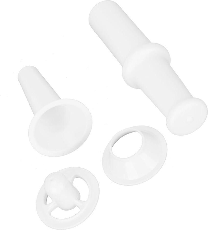 Vleesmolen Accessoires Worststopper Kubbe Zelf Worst Maken Specifiek voor 7# Molens 3 Delig Wit