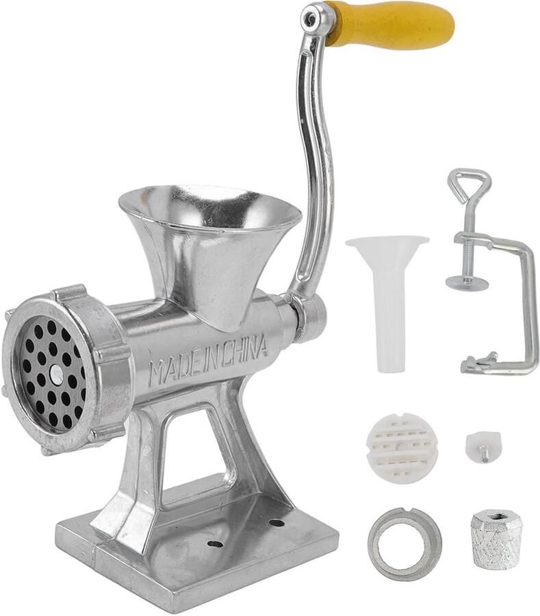Vleesmolen Aluminium Keukenmachine Zilveren Vleesmolen Materiaal Aluminiumlegering Kleine Handgreep Imusa