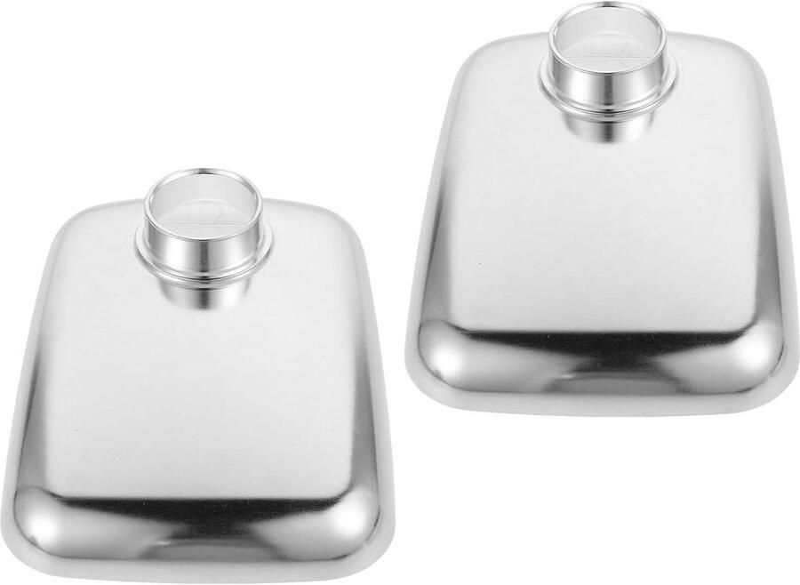 Vleesmolen Bakje Worstenvuller Accessoires Vlees Verwerken Hoge Volume Efficiëntie 2 Stuks Zilver