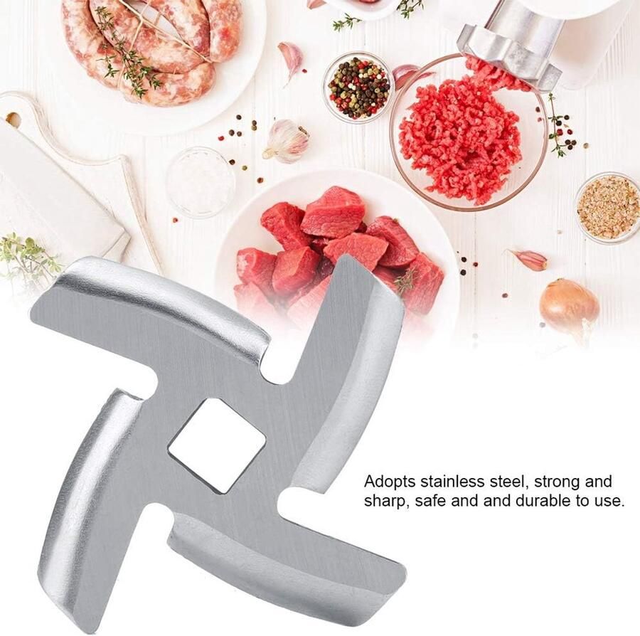 Vleesmolen Blade Roestvrij Staal Vlees Crusher Gehaktmolen Plaat Blade Cutter Onderdelen voor Vleesmolen (46mm)