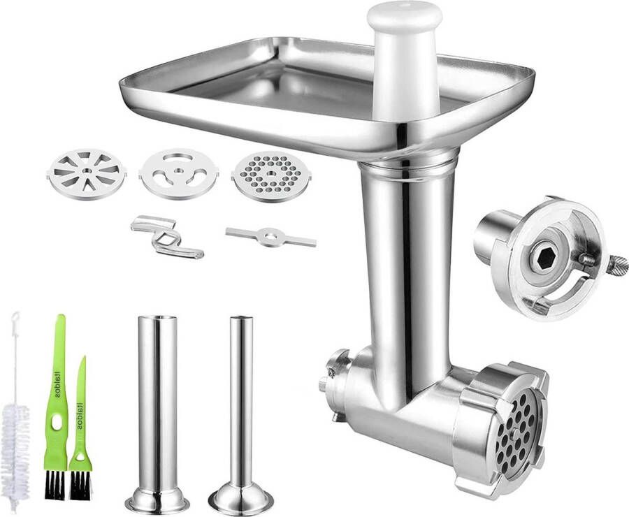 Vleesmolen compatibel met Kenwood-accessoires kneedmachine worstvulmachine 4 schijven adapter vleesmolen voor Kenwood Vleesmolen