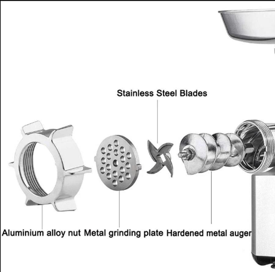 Vleesmolen Elektrische Vleesmolen Gehaktmolen Worstenvuller Keukenmachine 3000W 220V Heavy Duty - Foto 1