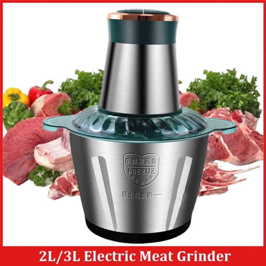 Corenia Vleesmolen Gehaktmolen Meat Grinder Elecktrisch Machine Foodprocessor Meat Mincer Keukenmixer Keukenmachine 2L Greon - Foto 2