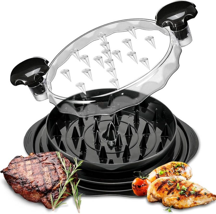 Vleesmolen Gemakkelijk schoon te maken Wordt geleverd met borstel en antislipmat Compact en draagbaar Multifunctionele keukenhulp Geschikt voor varkensvlees rundvlees kip groenten en zelfgemaakt hondenvoer Zwart