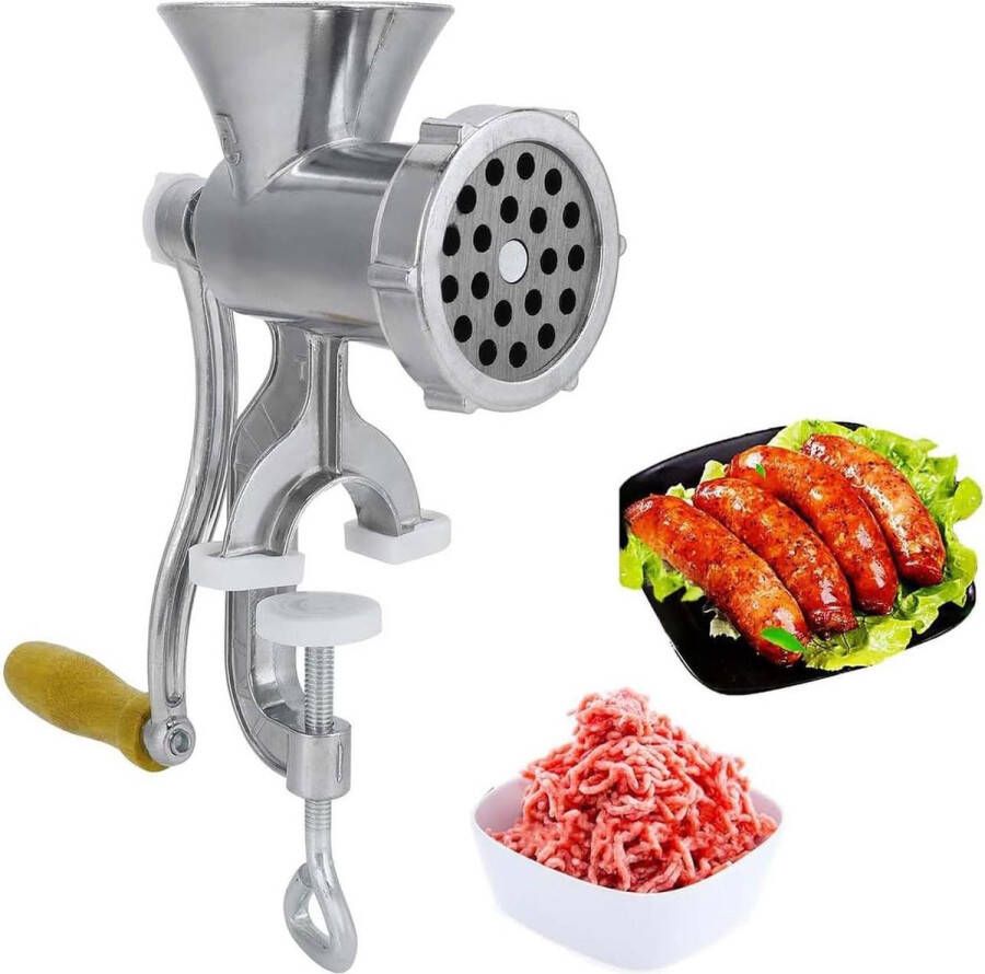 Vleesmolen Handmatige Aluminiumlegering Worst Vleesmolen Peper Kruidenmolen voor Keukengereedschap