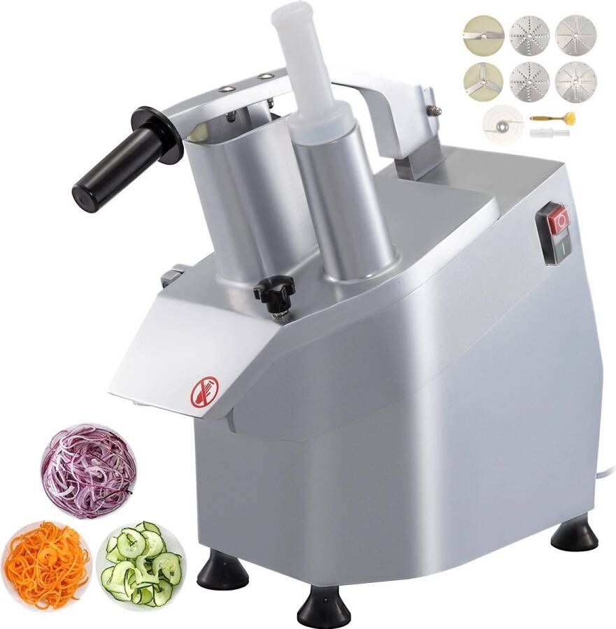 Corenia Vleesmolen Keukenmachine Keukenrobot 550W 1600 RPM Foodprocessor Gehaktmolen 2 Voedergaten Afneembare 6-bladige messen Zilver - Foto 2