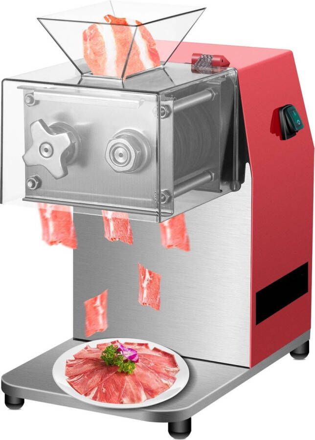 Vleesmolen Keukenmachine Keukenrobot Groentesnijder 850W 50Hz 1440 RPM Bladruimte 5 mm Foodprocessor Gehaktmolen Rood