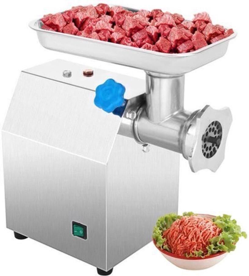 Vleesmolen Keukenmachine Keukenrobot Groentesnijder 850W 60Hz 122 Kg H 190RPM Foodprocessor Gehaktmolen Zilver - Foto 2