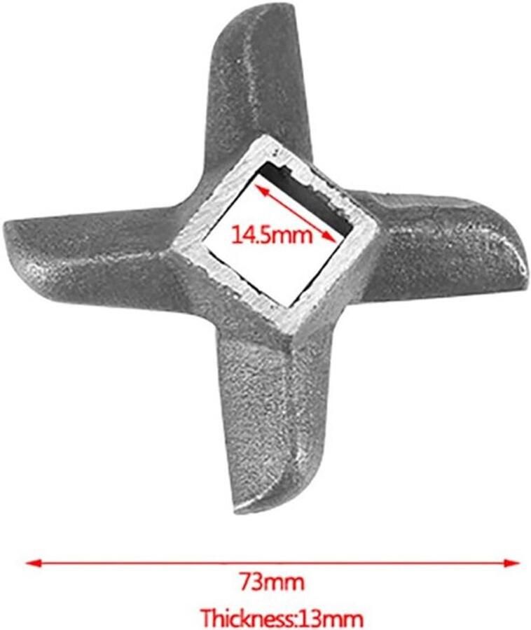 Vleesmolen Mes Professioneel Kruisvormig Professioneel Stalen Keuken Apparaat Vleesmolen Mes Vleesmolens Snijder Deel #8 (nummer 22)