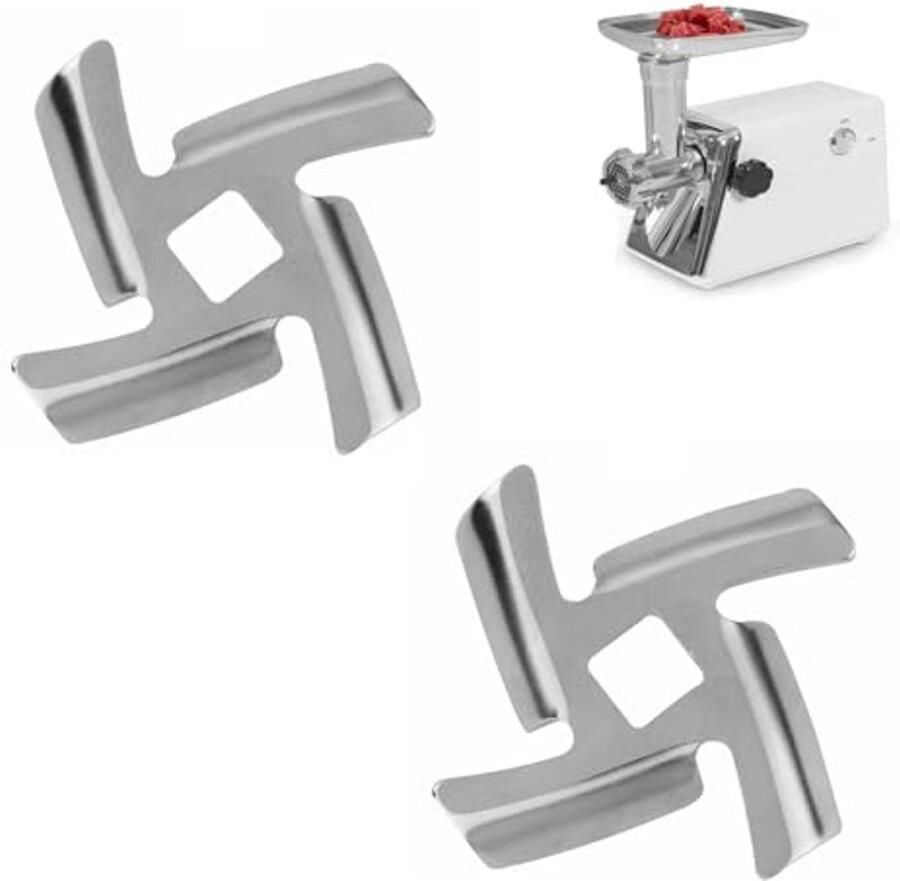 Vleesmolen Messen Set 2 Stuks Roestvrij Staal Accessoires voor Mixer en Chopper