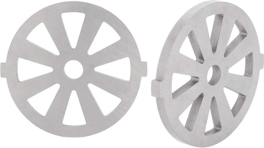 Vleesmolen Onderdelen Snijplaten Set Vlees Malen 304 Roestvrij Staal 7 Mm Binnendiameter Zilver