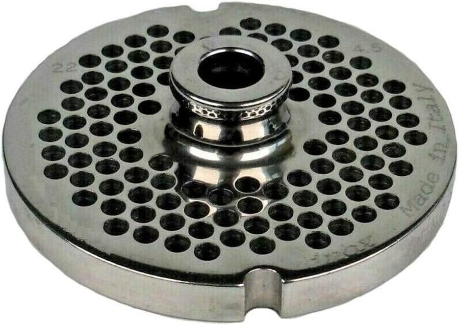 Vleesmolen plaat Molen schijf Vlees malen Slijtvast roestvrij staal 82 cm Ø 45 mm zilver