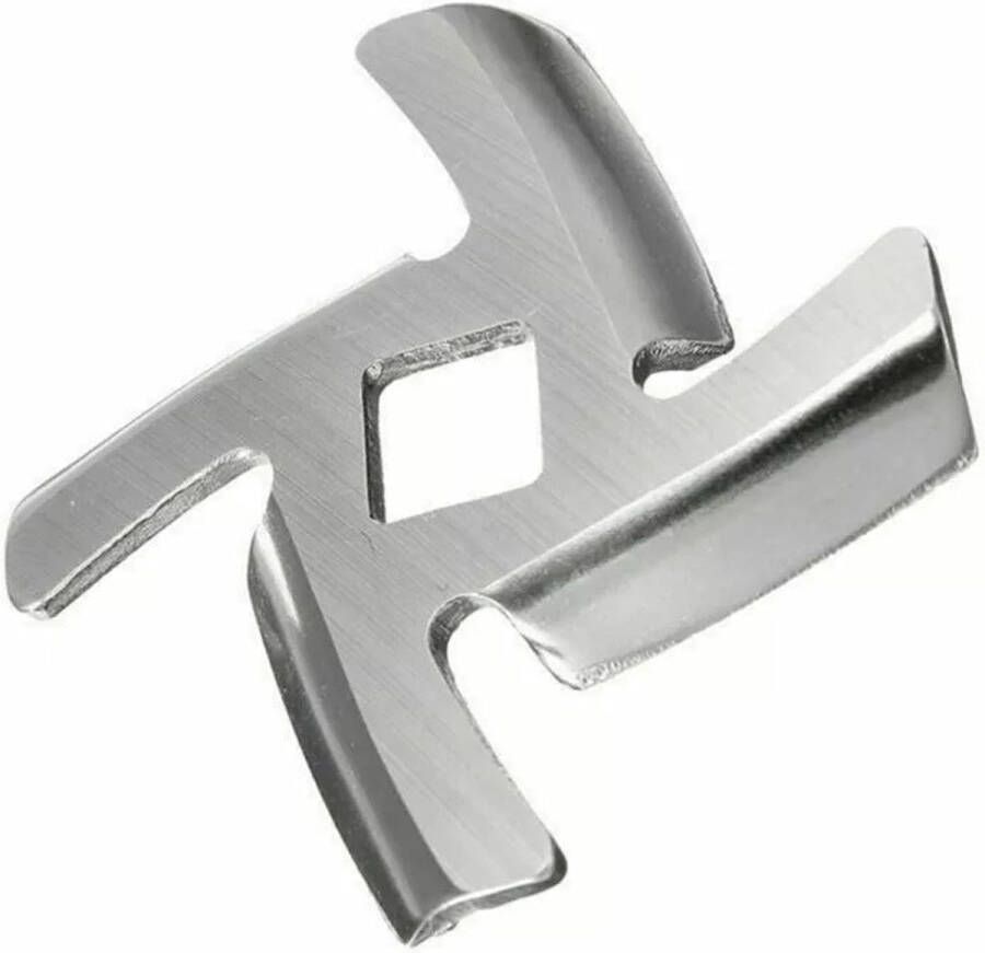 Vleesmolen roestvrij staal lemmet voor vleesmolen vervangend lemmet voor Porkert Numero 5 professionele vleesmolen (zilver 1 stuk)