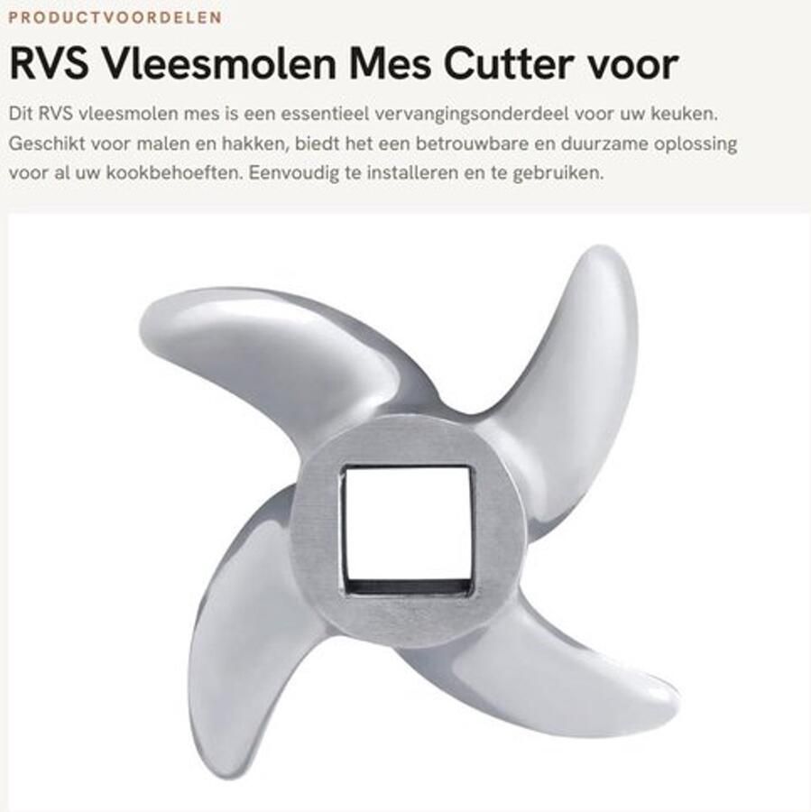 Vleesmolen RVS Vleesmolen Mes Keuken Accessoires Familie Assistent Hoogwaardige Kwaliteit Modieus Ontwerp Vleesmolenmes
