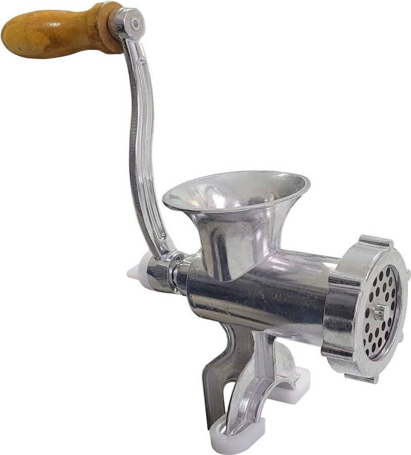 Vleesmolen schroefapparaat tafelbevestiging spuitgebak opzetstuk set vier vormen keukenhulp bakaccessoires aluminium