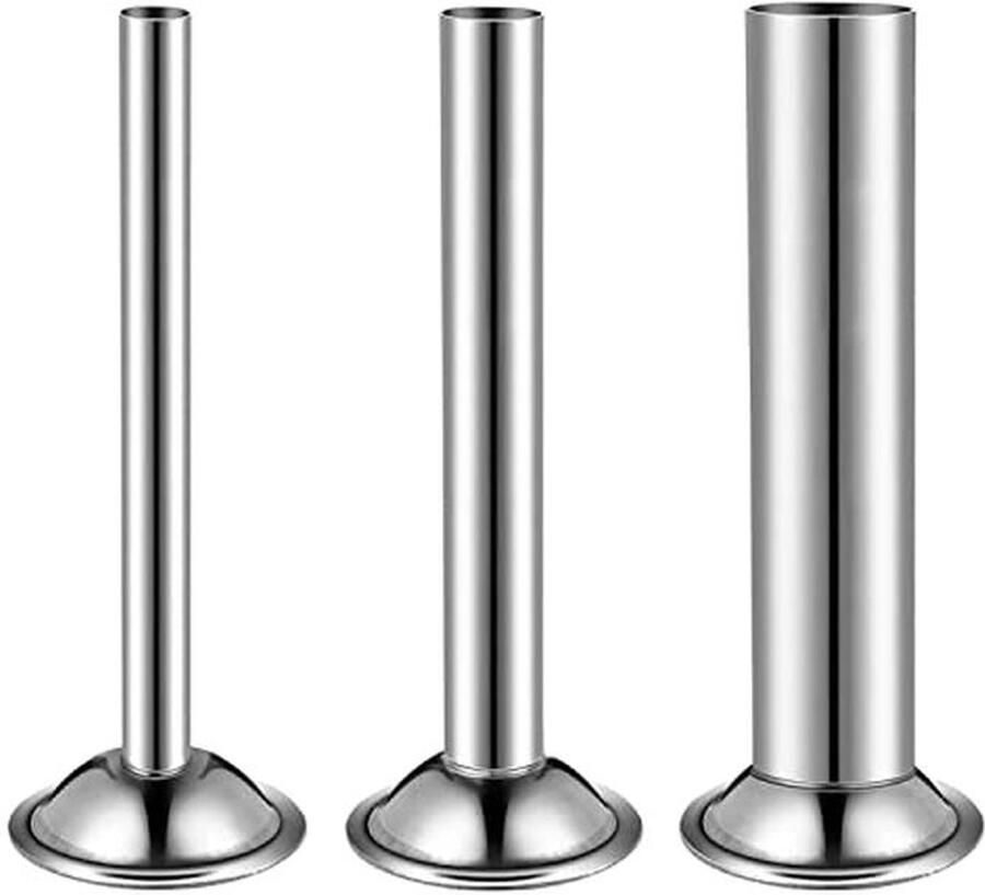 Vleesmolen Vulbuizen Set Roestvrijstalen Worstvultrechter voor Zelfgemaakt Vlees